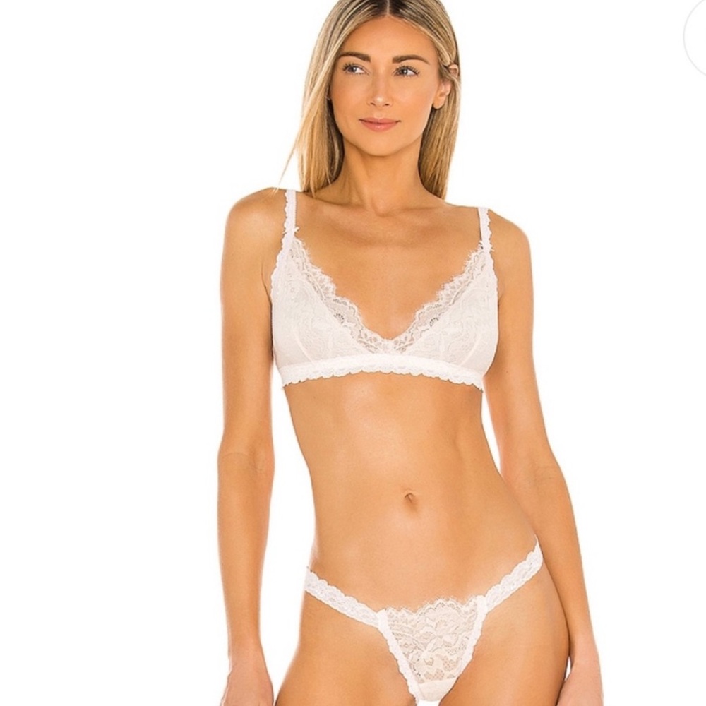 Monique Lhuillier X Hanky Panky Trèsor Crossover Bralette Bra